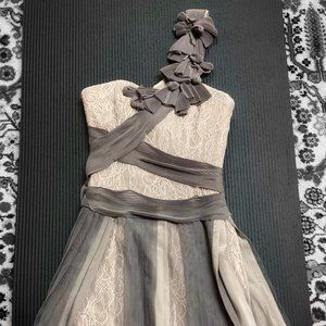 NWT! BCBGMaxAzria Thalia One Shoulder Dress Pink